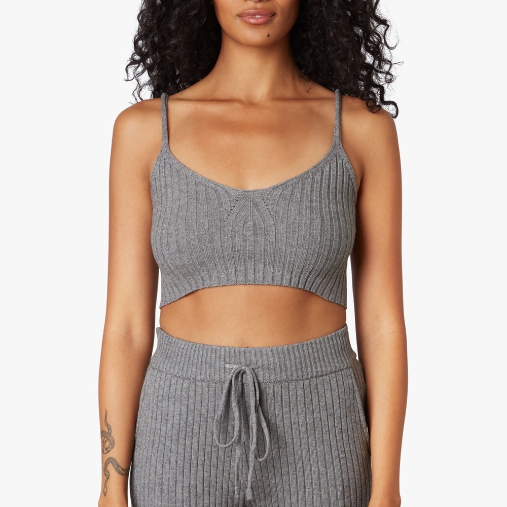 NIA Naomi Sweater Tank NWT Charcoal XS M L